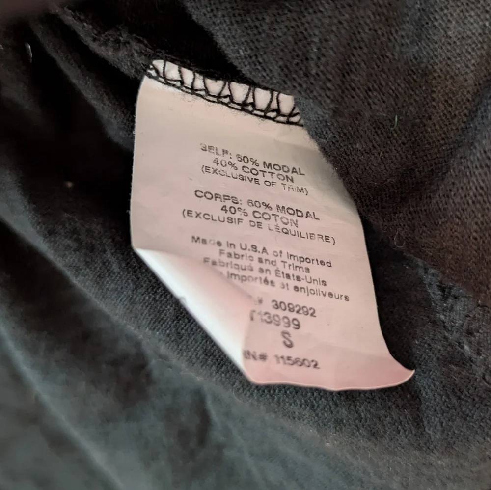 LUSH Black Crop Shirt with Pom Pom's Small - Picture 4 of 4
